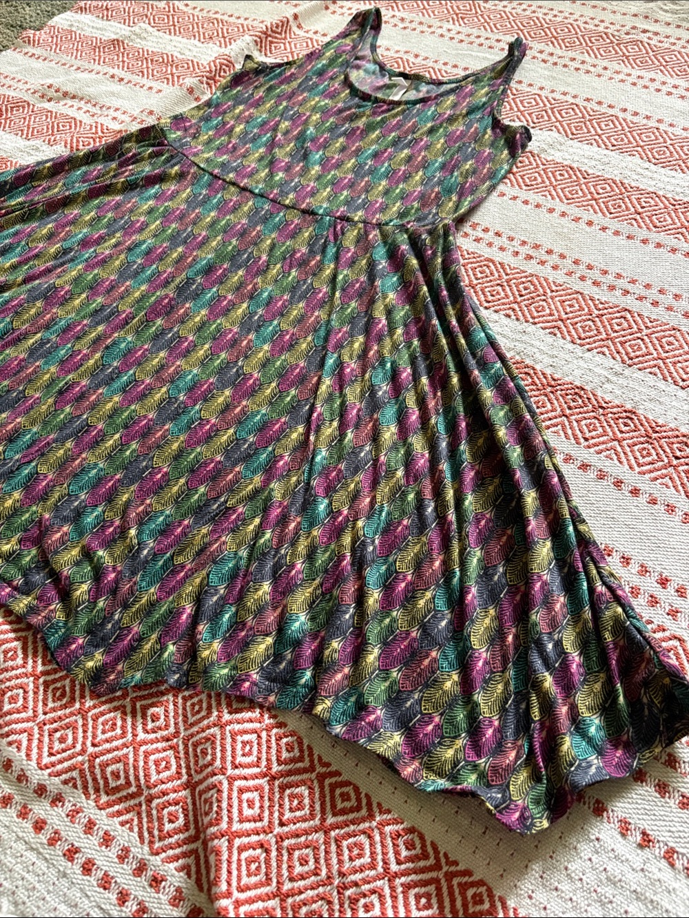 Xhilaration Multicolor Metallic Midi Tank Dress - Picture 5 of 5